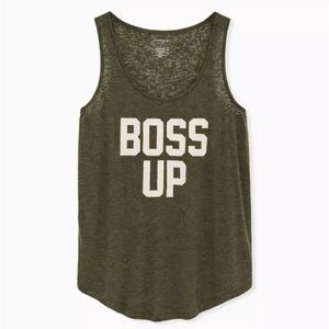 Torrid Knit Sleeveless Olive Active Tunic Tank